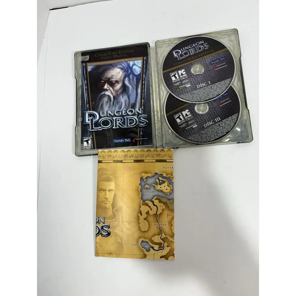 Dungeon Lords: Collector's Edition (PC,‎ 2006, Dreamcatcher) Steelbook